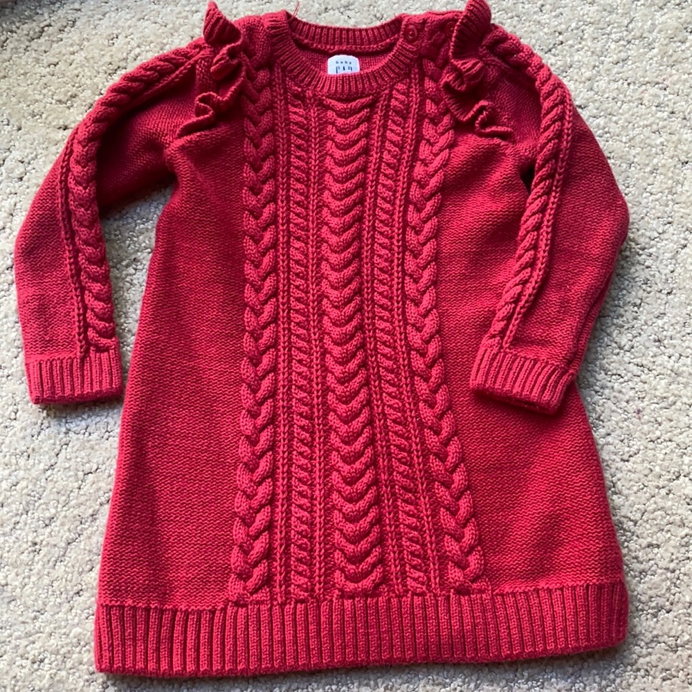 Baby GAP | Holiday Red Sweater Dress 24 Month